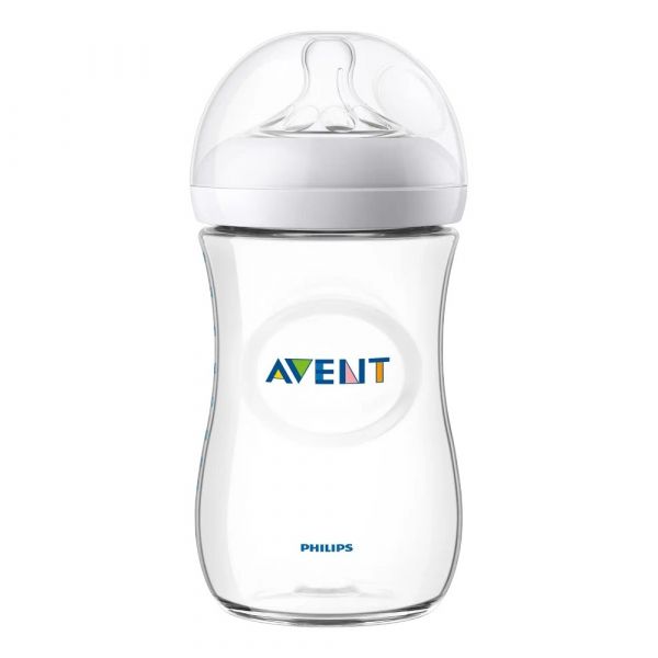 Бутылочка для кормления Philips AVENT Natural SCF036/17 бесцветный, белый 0,33 л