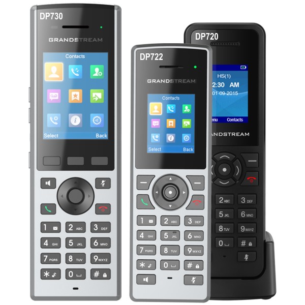 SIP-телефон Grandstream DP730 серебристый, черный